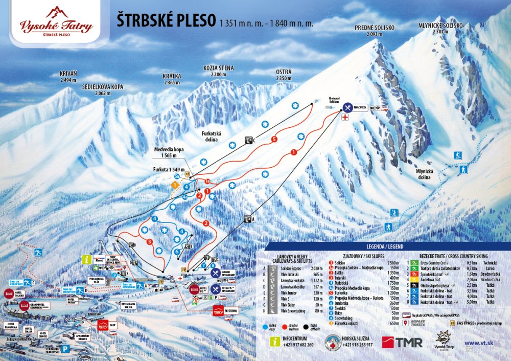 strbske pleso map